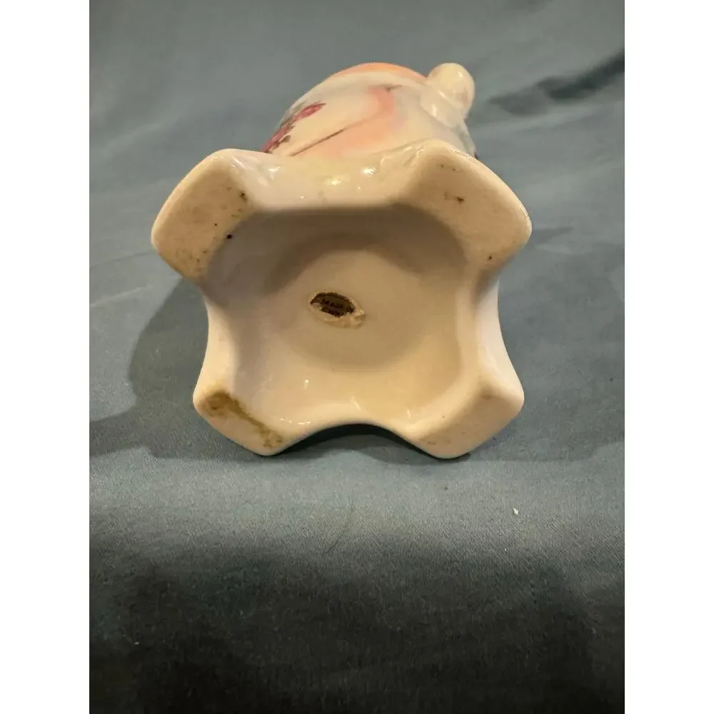 Vintage iridescent, porcelain floral vase